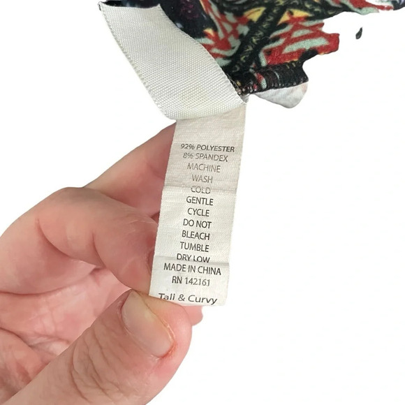 LulaRoe Women’s Aztec Tribal Print Leggings Multicolor Size Tall & Curvy (12-18) - Picture 4 of 9